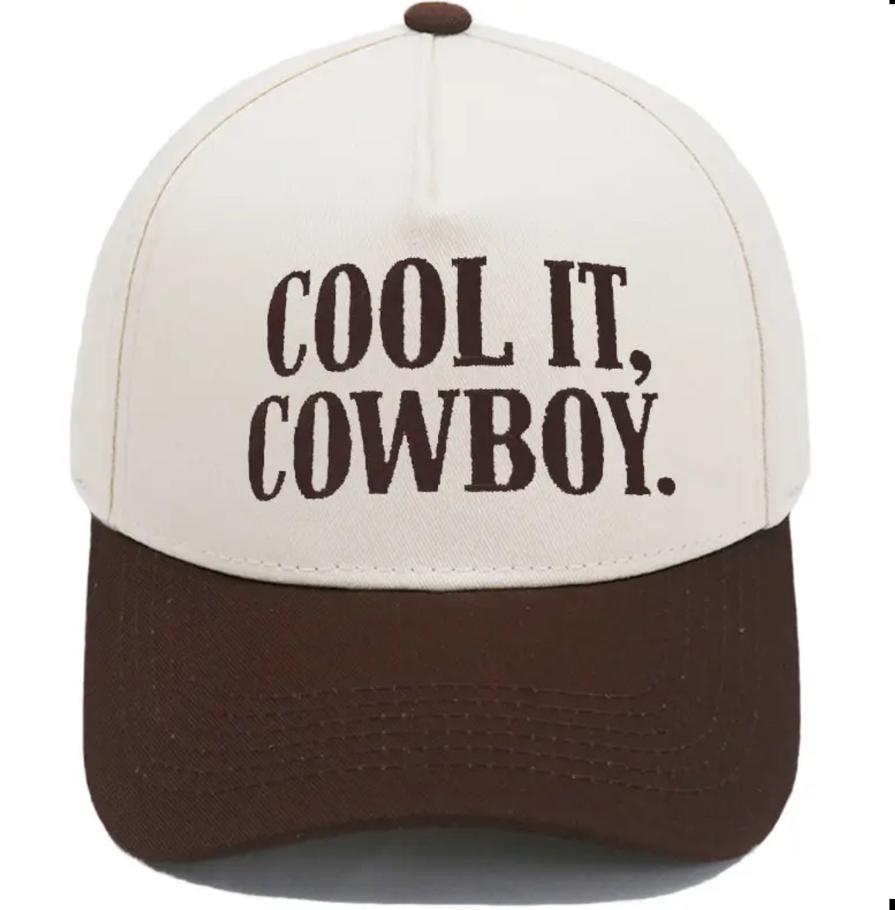 Cool It Cowboy Embroidered Hat