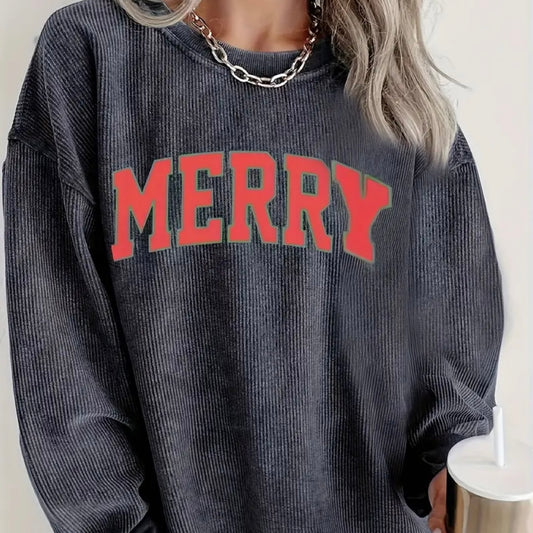 Merry Corded Sweatshirt