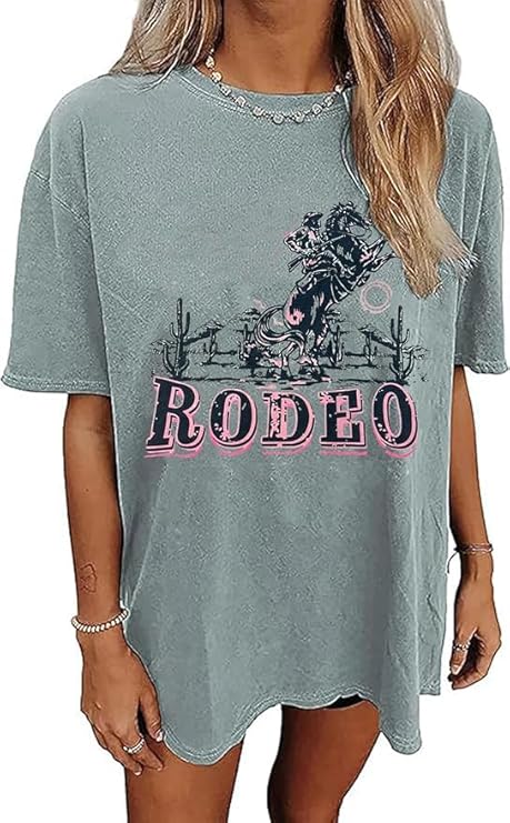 Vintage Western Cowboy Oversized Tee